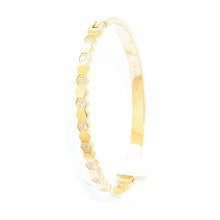 Load image into Gallery viewer, Gold Honeycomb Bangle (VIP65G)