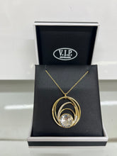 Load image into Gallery viewer, Crystal multi circle Swirl Pendant (VIP24G)