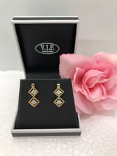 Load image into Gallery viewer, Rose Gold Double Drop Earrings (VIP 38R)