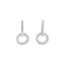 Load image into Gallery viewer, Crystal Drop Circle Stud Earrings ( VIP 78)
