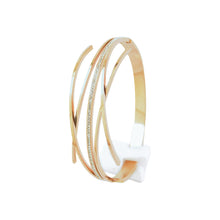 Load image into Gallery viewer, Rose Gold Crystal Multi Layer Bangle (VIP 57R)