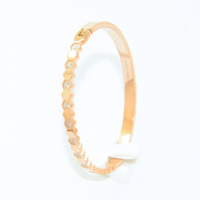 Load image into Gallery viewer, Rose Gold Honeycomb Bangle (VIP65R)