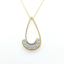 Load image into Gallery viewer, Gold plated zirconia Scoop Necklace (VIP55G)