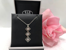 Load image into Gallery viewer, Crystal Triple Drop Pendant (VIP 37)