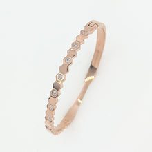 Load image into Gallery viewer, Rose Gold Honeycomb Bangle (VIP65R)