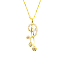 Load image into Gallery viewer, Crystal Swirl Pendant (VIP46G)