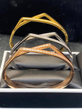 Load image into Gallery viewer, Crystal Geometric Bangle (VIP61R)