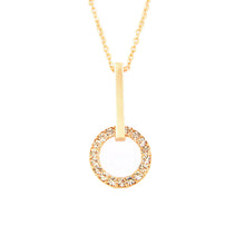 Load image into Gallery viewer, Rose Gold Crystal Drop Necklace (VIP 13R)