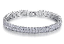 Load image into Gallery viewer, Crystal Double Row Tennis Bracelet (VIP11)