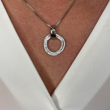 Load image into Gallery viewer, Silver Crystal Interlinked Circle Necklace (VIP 7)