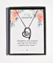 Load image into Gallery viewer, Daughter Sentiment Heart Necklace