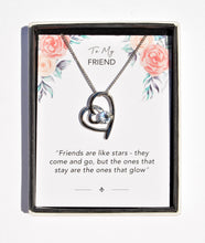 Load image into Gallery viewer, Friend Sentiment Heart Necklace