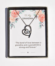 Load image into Gallery viewer, Grandma Sentiment Heart Necklace