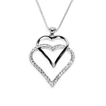 Load image into Gallery viewer, Double Heart Crystal Necklace (VIP 25)