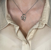 Load image into Gallery viewer, Sister Sentiment Heart Necklace