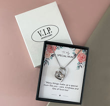Load image into Gallery viewer, Mum Sentiment Heart Necklace