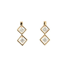 Load image into Gallery viewer, Rose Gold Double Drop Earrings (VIP 38R)
