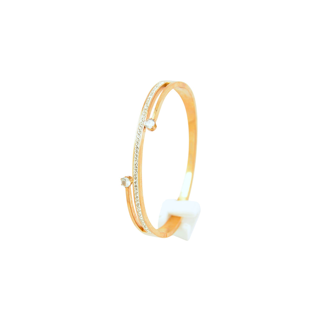 Rose Crossover Crystal Bangle ( VIP 52R)