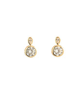 Load image into Gallery viewer, Rose Gold Crystal Cabochon Drop Earring (VIP 36R)
