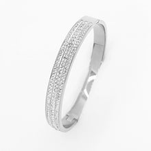 Load image into Gallery viewer, Triple Line Bangle With Crystal Stones (VIP 84)
