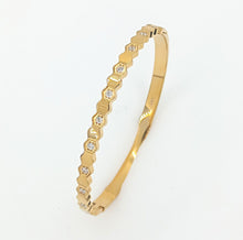 Load image into Gallery viewer, Gold Honeycomb Bangle (VIP65G)
