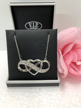 Load image into Gallery viewer, Infinity Crystal Heart  Necklace (VIP 48)
