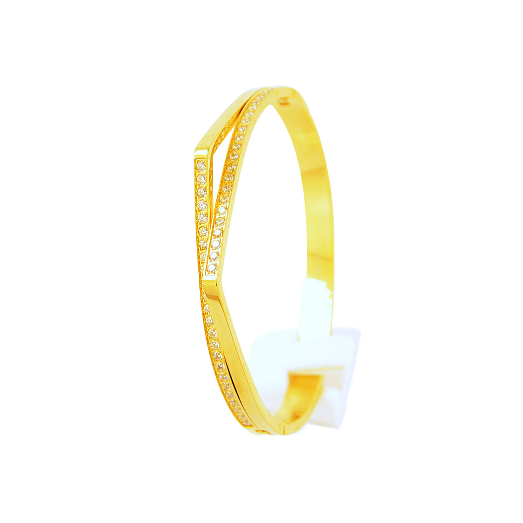 Crystal Geometric Bangle(VIP61G)