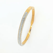 Load image into Gallery viewer, Gold Bangle with pave set crystals (VIP85G)
