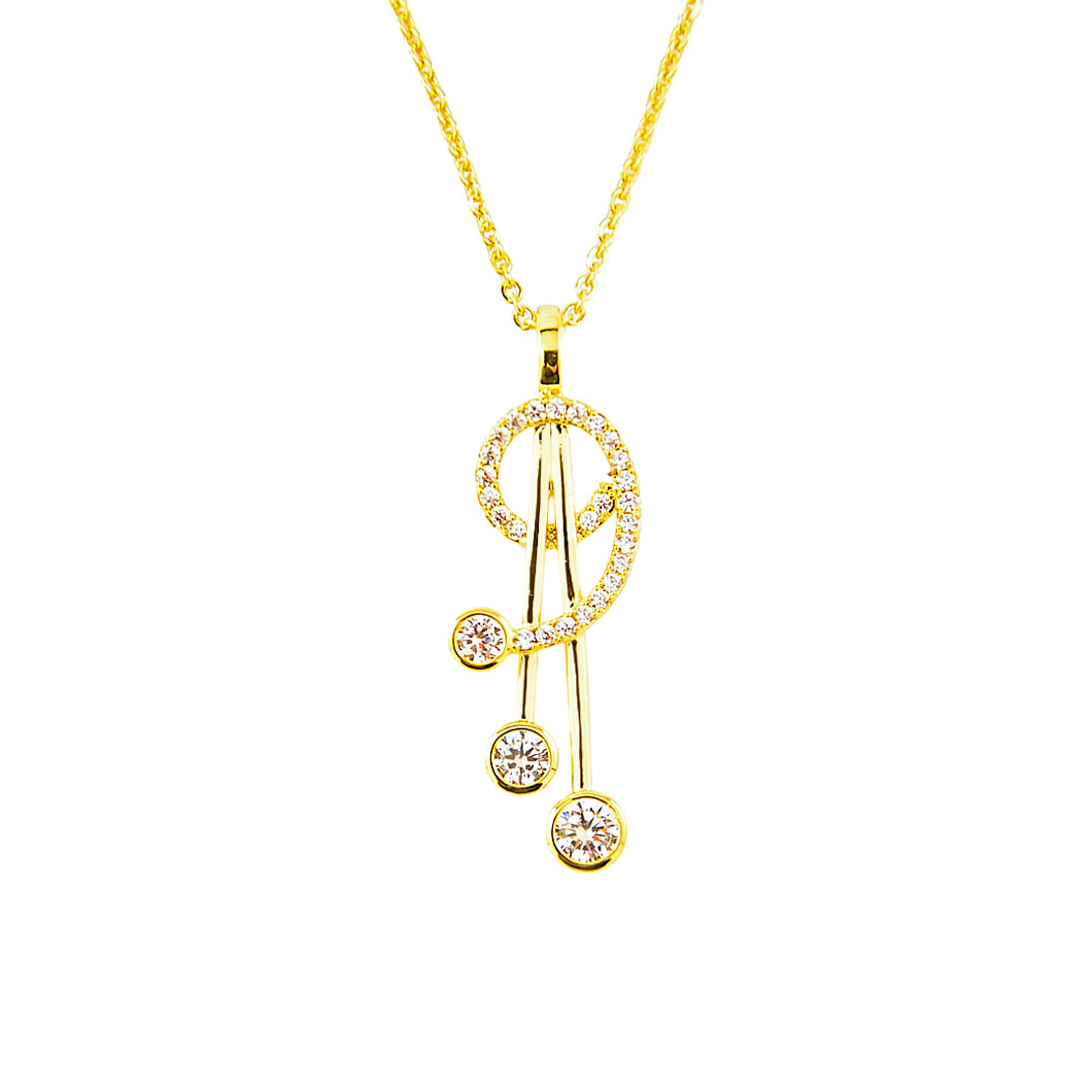 Crystal Swirl Pendant (VIP46G)