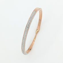 Load image into Gallery viewer, Rose Gold Bangle With Pave' set Crystals (Vip 85R)
