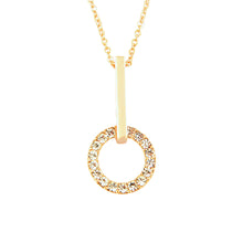 Load image into Gallery viewer, Gold Crystal Drop Necklace (VIP 13G)
