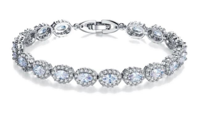 Crystal Halo Tennis Bracelet (VIP15)