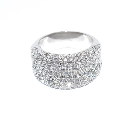 Brilliant Cut Crystal Band Ring (Design R19)