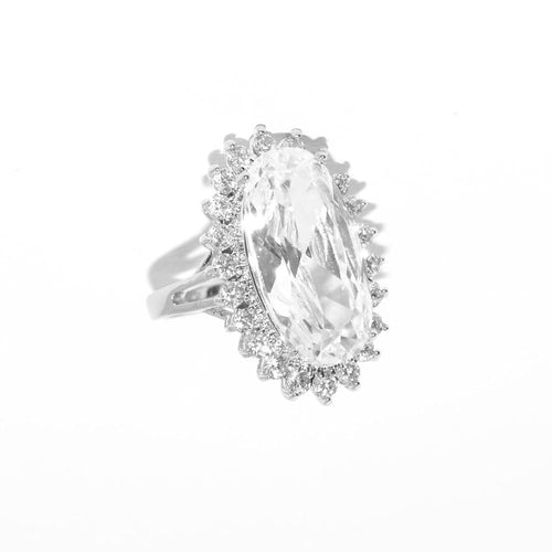Brilliant Cut Crystal Ring (Design R27)
