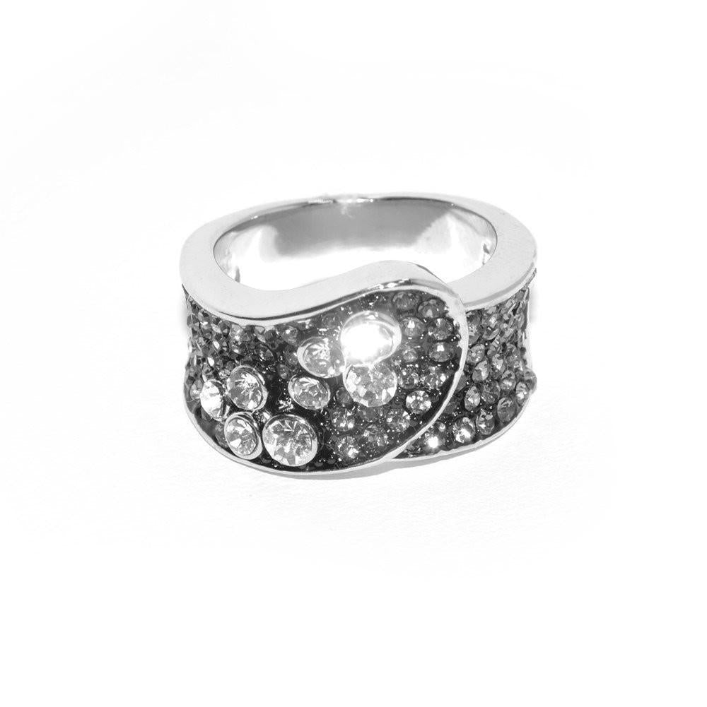 Silver Art Deco Band Ring