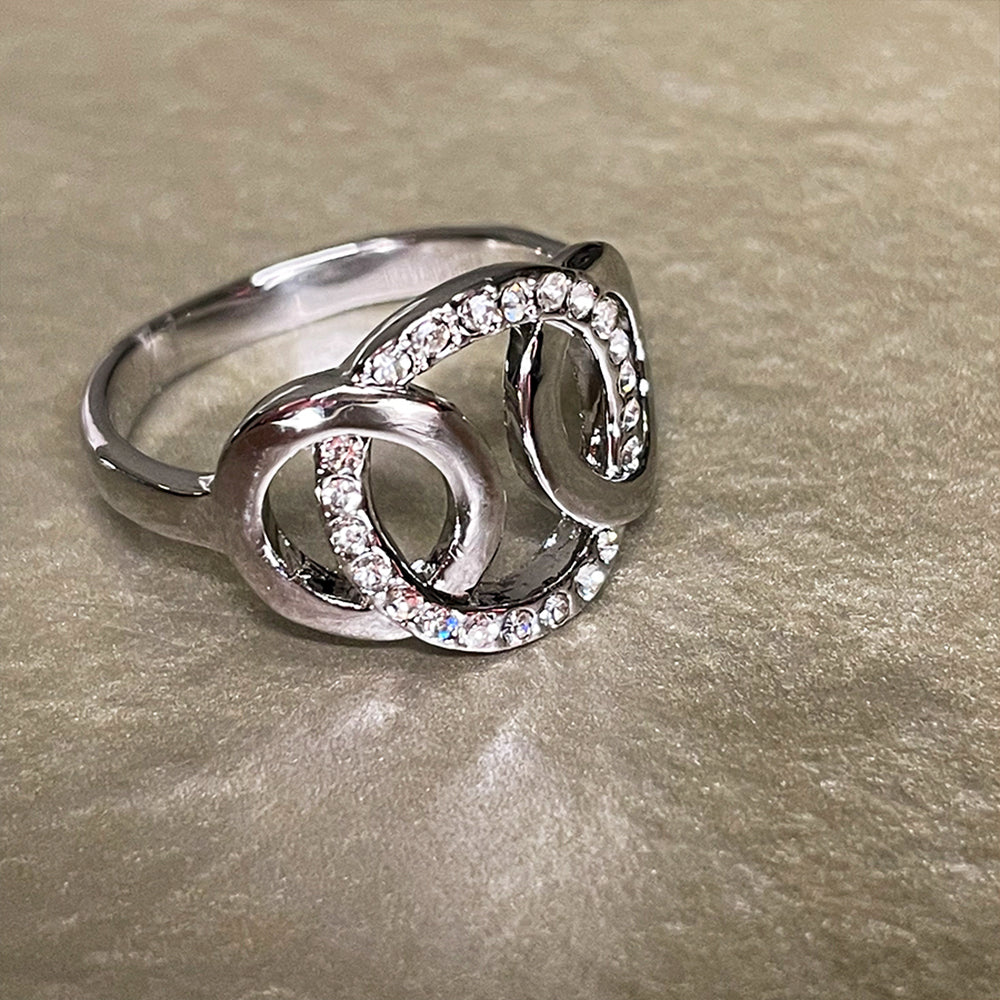 Silver Triple Circle Ring
