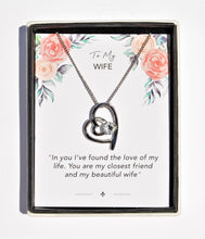 Load image into Gallery viewer, Wife Sentiment Heart Necklace
