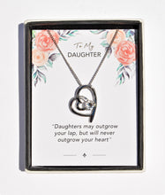 Load image into Gallery viewer, Daughter Sentiment Heart Necklace
