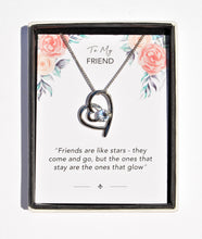 Load image into Gallery viewer, Friend Sentiment Heart Necklace
