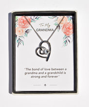 Load image into Gallery viewer, Grandma Sentiment Heart Necklace
