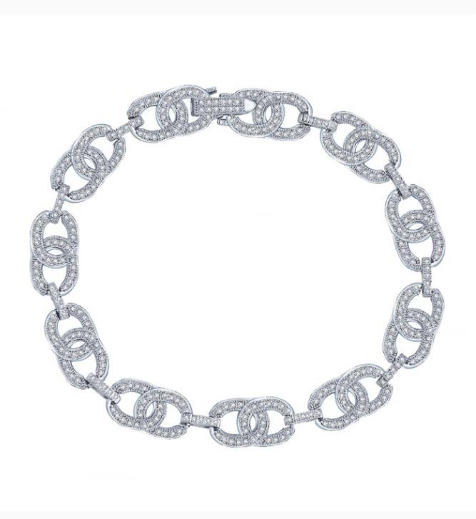 Hermes style Crystal Bracelet