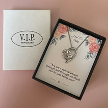 Load image into Gallery viewer, Just For You Sentiment Heart Necklace
