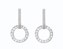 Load image into Gallery viewer, Crystal Drop Circle Stud Earrings ( VIP 78)
